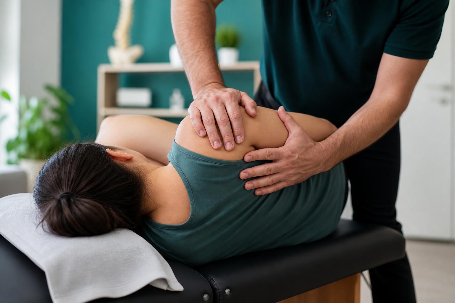 Hands-on manual therapy care at Symphony Physiotherapy in Beaverton
