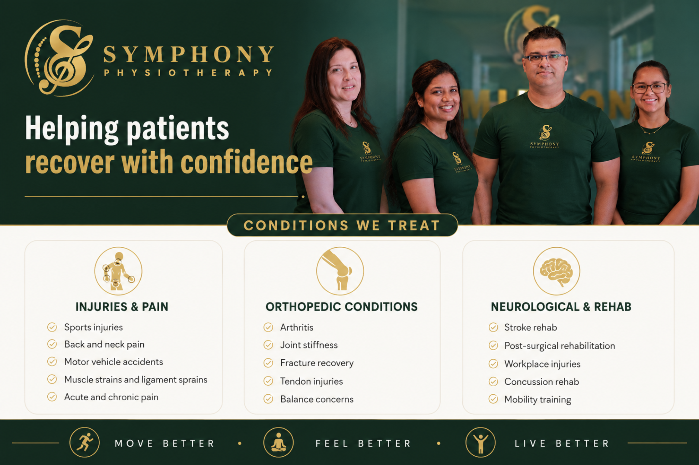 Symphony Physiotherapy clinic treatment setup
